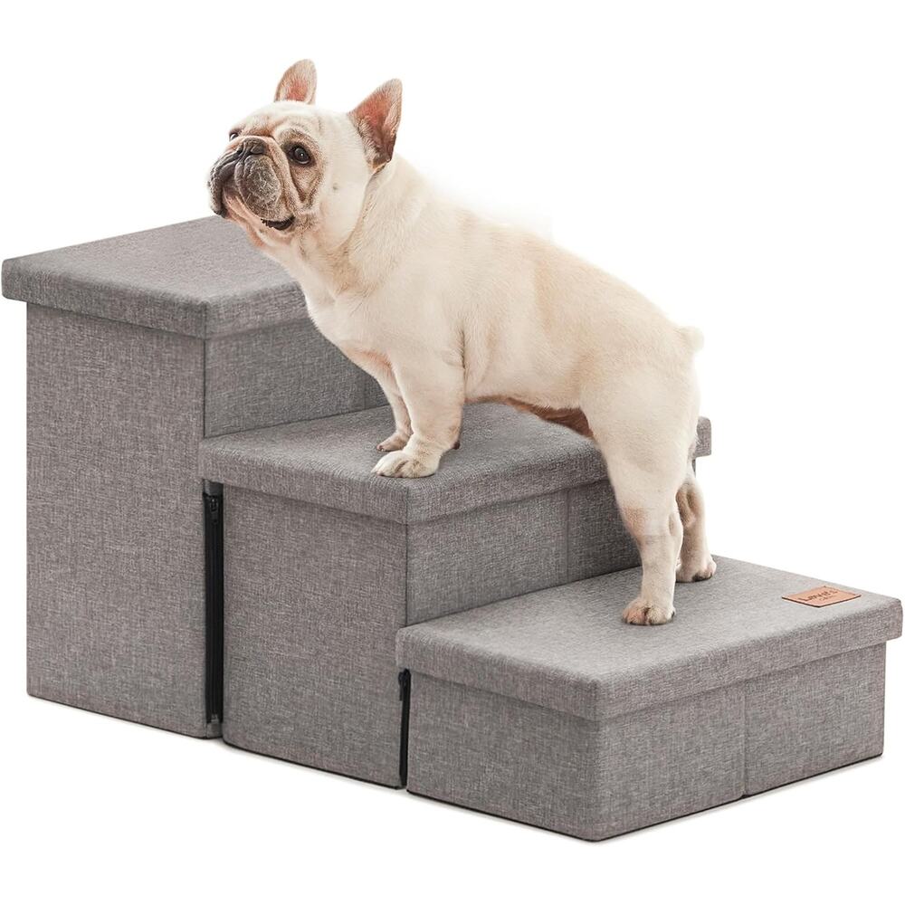 Love's Cabin Dog Stairs For High Bed 18"H,Foldable Pet Stairs For Small Medium